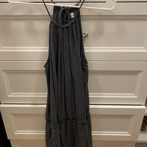 Bella Dahl grey halter romper